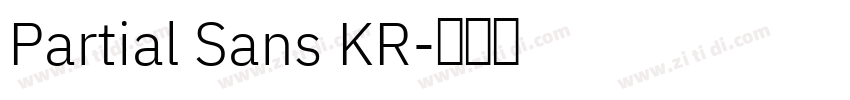 Partial Sans KR字体转换
